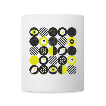 minimimalisme audacieux l points l jaune - Mug blanc - blanc - Devant