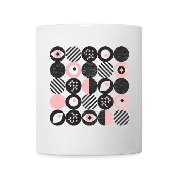 minimalisme audacieux l points l rose - Mug blanc - blanc - Devant