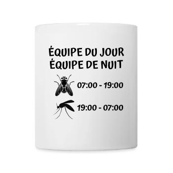 mouche, moustique - Mug blanc - blanc - Devant
