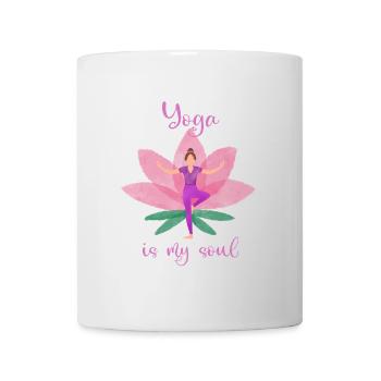 Yoga - Tasse - Weiß - Vorne