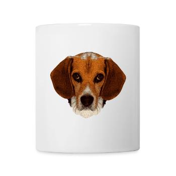 jagdhunde, Beagle leinwand optik - Tasse - Weiß - Vorne