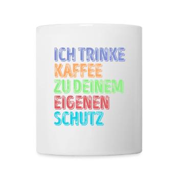 Kaffeeliebhaber Statement Kaffeetrinker Kaffee - Tasse - Weiß - Vorne