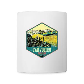 Algarve Portugal, Carvoeiro Strand, Sommersonne - Tasse - Weiß - Vorne