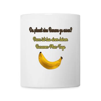 Bananen Witze, Bananen Plantage, lustige Sprüche - Tasse - Weiß - Vorne