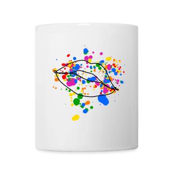 Queer Kissing Lips Design - Mug - white - Front