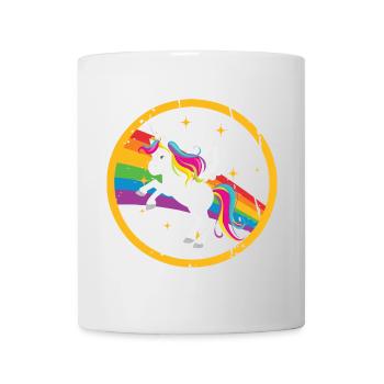 Fabulous unicorn with rainbow mane - Mug - white - Front