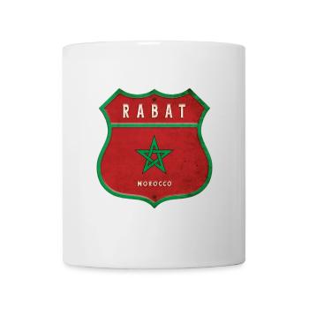 Rabat Morocco Coat of Arms Flags Design - Mug - white - Front