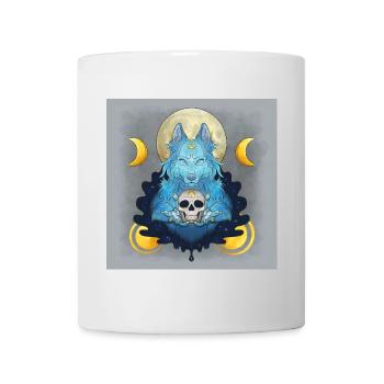 Blue Ink Spirits Posters - Louve Sorcière Lunaire - Mug blanc - blanc - Devant