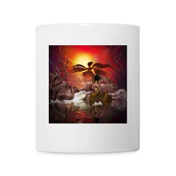 Schöne Meerjungfrau in einer wunderbaren Fantasy-Welt - Tasse - Weiß - Vorne