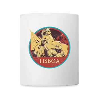 Lisbonne Portugal, rue augusta - Mug blanc - blanc - Devant