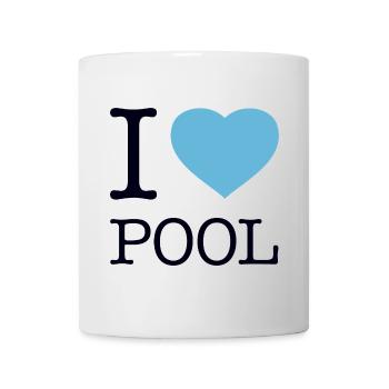 I LOVE POOL - Tasse - Weiß - Vorne