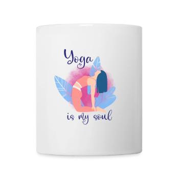 Yoga - Tasse - Weiß - Vorne