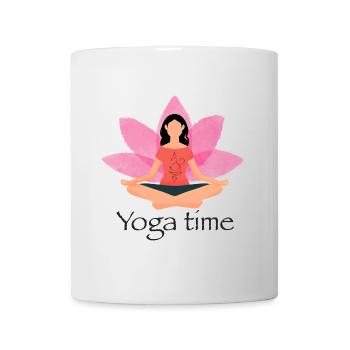 Yoga - Tasse - Weiß - Vorne