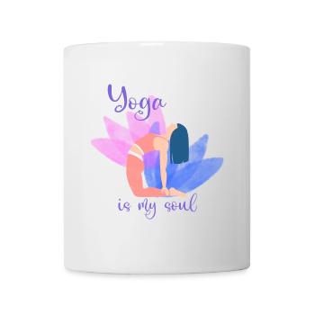 Yoga Is My Soul – Colored Pose - Mug - white - Front
