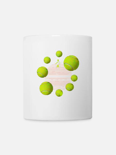 Balle de tennis - Mug blanc - blanc