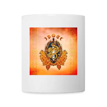 Stunning snake with sword - Mug - white - Front