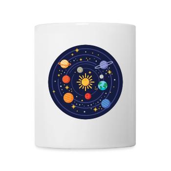 Système solaire - Mug blanc - blanc - Devant