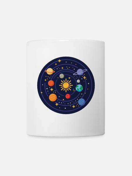 Système solaire - Mug blanc - blanc