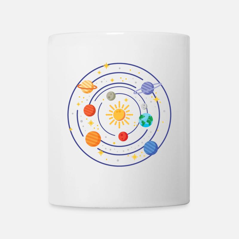 Système solaire - Mug blanc - blanc