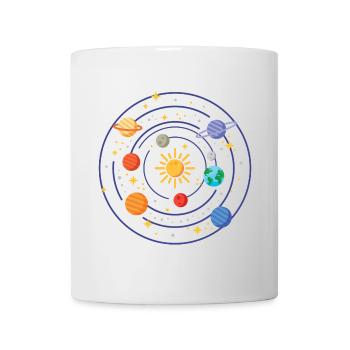 Système solaire - Mug blanc - blanc - Devant