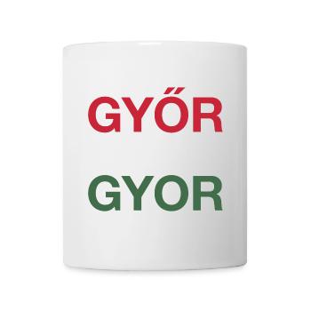 GYOR Ungarn Drapeau hongrois Hongrie - Mug blanc - blanc - Devant