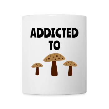 Addicted to fly agarics (three fly agarics) - Mug - white - Front