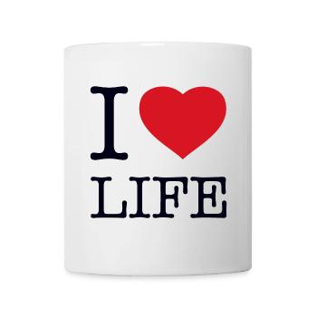 I LOVE LIFE - Mug - white - Front
