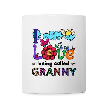 Vieille Femme Grand-mère Grand-mère Déclaration Retraité - Mug blanc - blanc - Devant