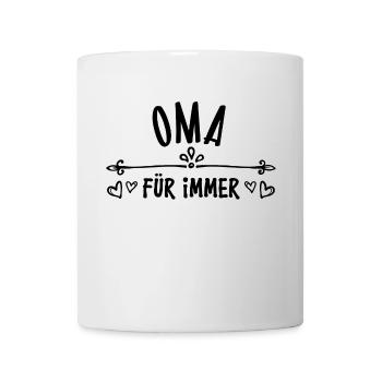 Großmutter Oma Alte Frau Statement Glückwunsch - Tasse - Weiß - Vorne