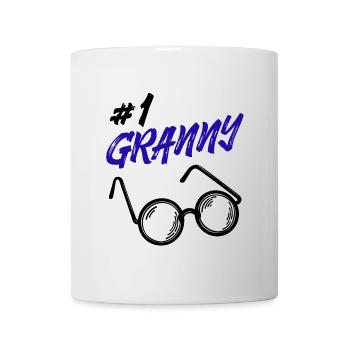 Omi Brille Statement Oma Beste Großmutter - Tasse - Weiß - Vorne