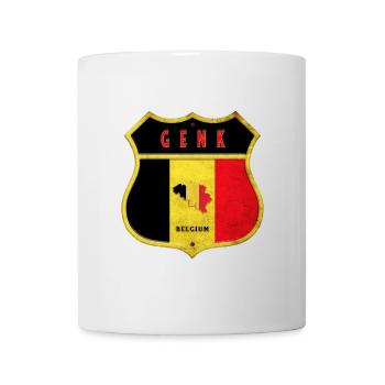 Genk Belgium Coat of Arms Flags Design - Mug - white - Front