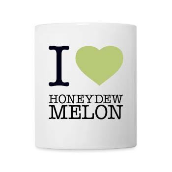 I LOVE HONEYDEW MELON Honigmelone - Mug - white - Front