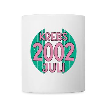 Sternzeichen Krebs Geschenke Geburtstag Juli 2002 - Tasse - Weiß - Vorne