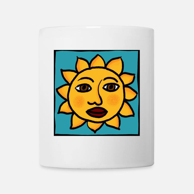 Sonne - Tasse - Weiß
