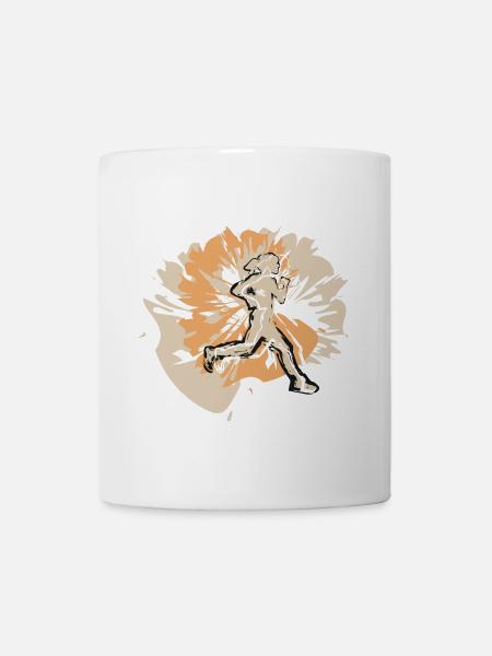Coureur au marathon - Mug blanc - blanc