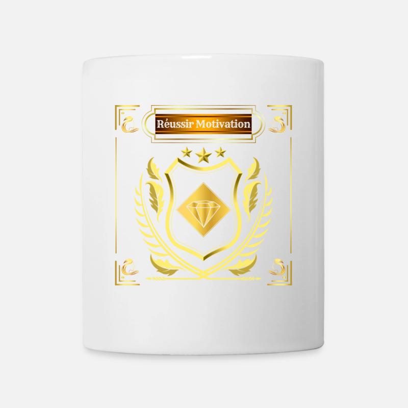 Réussir Motivation / Diamant magique porte-bonheur - Mug blanc - blanc