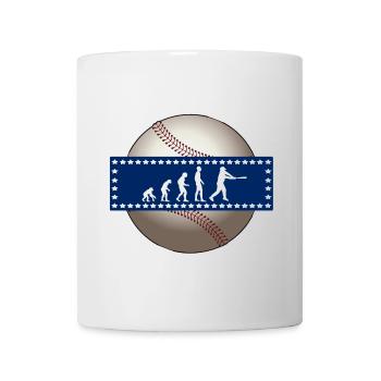 EVOLUTION BASEBALL SPORT USA GESCHENK - Tasse - Weiß - Vorne