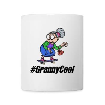 Cool Großmutter Oma Spruch Alte Frau Brille - Tasse - Weiß - Vorne