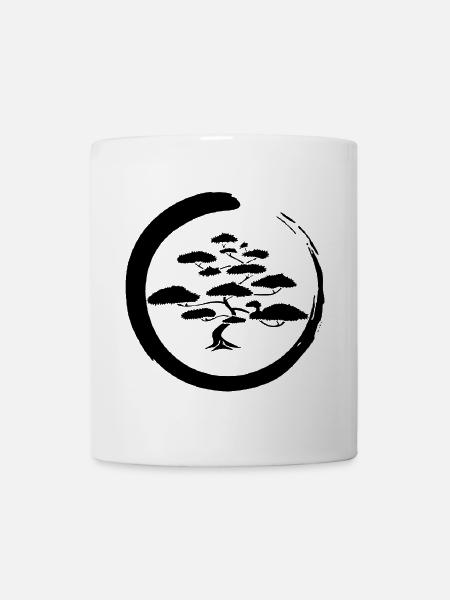 Arbre du Japon noir - Mug blanc - blanc
