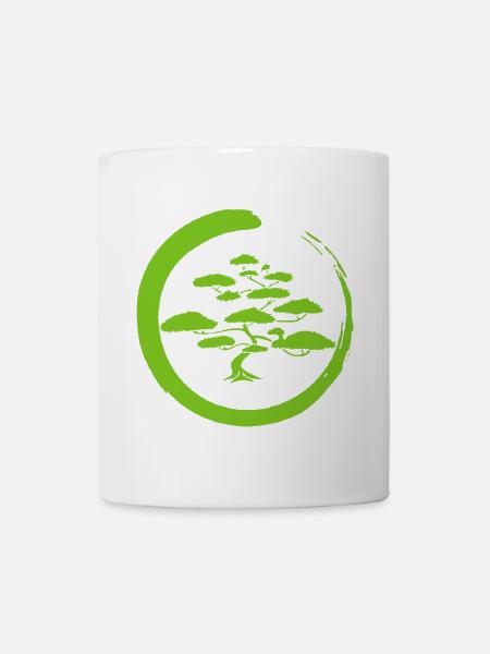 Green Japan tree - Mug - white