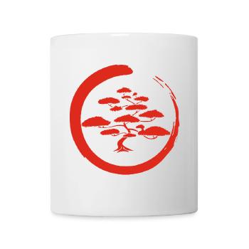 Roter japanischer Baum - Tasse - Weiß - Vorne