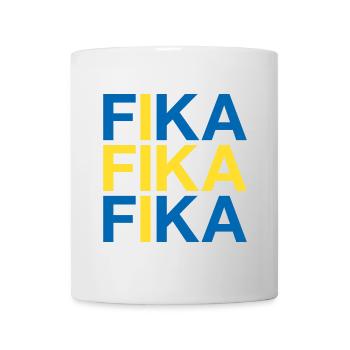 FIKA Suède Suède Drapeau suédois - Mug blanc - blanc - Devant