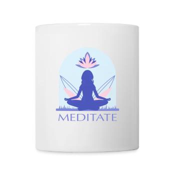 Yoga - Tasse - Weiß - Vorne