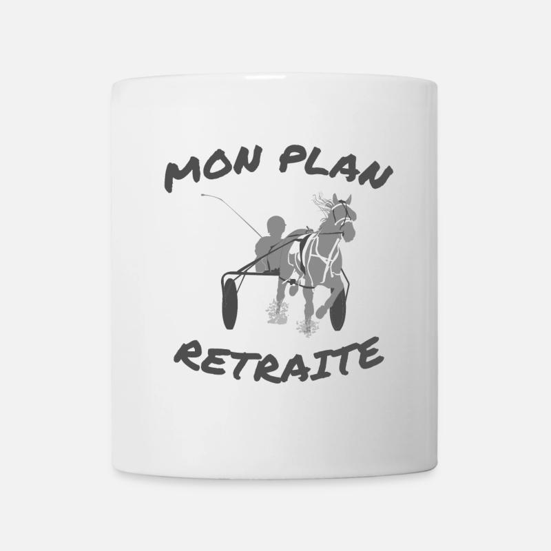 Course Hippique Vintage - Mug blanc - blanc