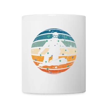 Snowboarder dans la boule de cristal - Mug blanc - blanc - Devant