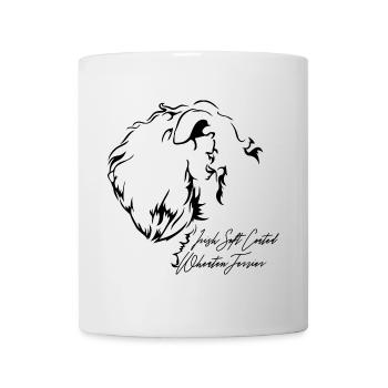 IRISH SOFT COATED WHEATEN TERRIER Profil Chiens - Mug blanc - blanc - Devant