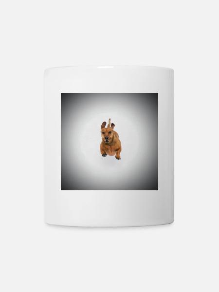 Teckel brun - Mug blanc - blanc