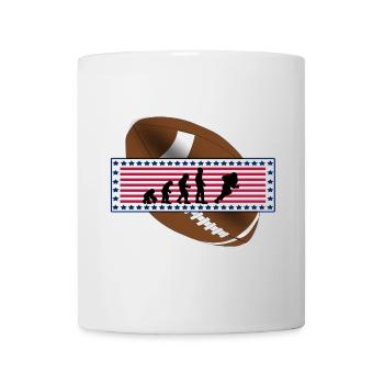EVOLUTION AMERICAN FOOTBALL USA Flag Gift - Mug - white - Front