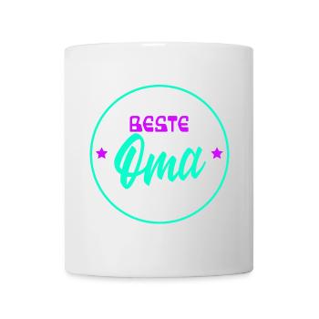Beste Oma Statement Großmutter Großmama Seniorin - Tasse - Weiß - Vorne