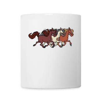 Galopp Islandpferde Hengst Pferde Pferdenarr - Tasse - Weiß - Vorne